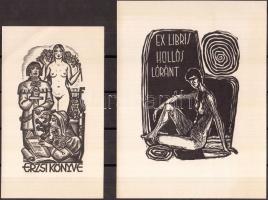 8 db erotikus ex libris  / 8 erotic ex libris