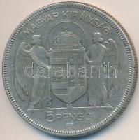 1930. 5P Ag "Horthy-jobbra" T:3
Adamo P8