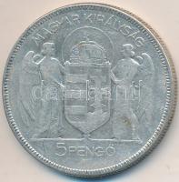 1930. 5P Ag "Horthy-jobbra" T:3
Adamo P8
