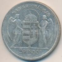 1930. 5P Ag "Horthy-jobbra" T:3
Adamo P8
