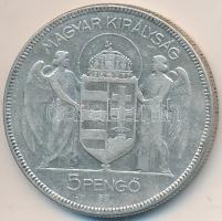 1930. 5P Ag "Horthy-jobbra" T:3
Adamo P8