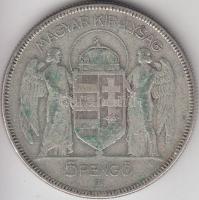 1930. 5P Ag "Horthy-jobbra" T:3
Adamo P8