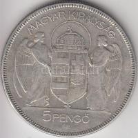 1930. 5P Ag "Horthy-jobbra" T:3
Adamo P8