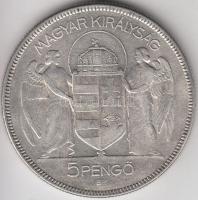 1930. 5P Ag "Horthy-jobbra" T:3
Adamo P8
