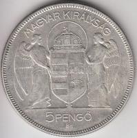 1930. 5P Ag "Horthy-jobbra" T:3
Adamo P8