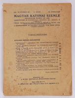 Magyar Katonai Szemle XI. évfolyam 11. szám, Bp., 1941, M. Kir. Honvédelmi Minisztérium kiadása