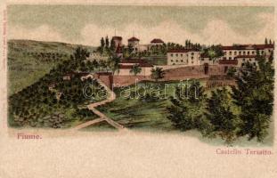 Fiume, Trsat, Castello Tersatto / castle, litho