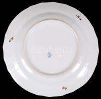 Herendi Viktória lapostányér készlet (6 db), kézzel festett, hibátlan, jelzett, d:25 cm
