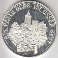 NDK 1983. "Dr. Martin Luther 1483-1983 / Wartburg vára" Ag emlékérem nemesfémjelzéssel (14...