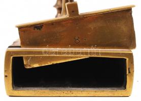 Régi réz vasaló/ Vintage copper iron, 17×18 cm