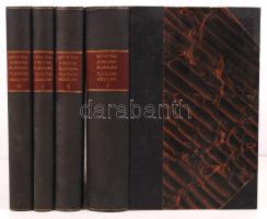 Beöthy Ákos: A magyar államiság fejlődése, küzdelmei. Politikai tanulmány. I-III. rész a második rész két kötetben. Bp., 1902-1906. Athenaeum. 895p.; 392p. + 599p.; 493p. Aranyozott gerincű, korabeli vászonkötésben