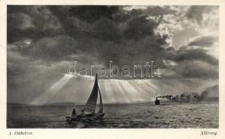 50 db régi balatoni városképes lap / 50 old Hungarian postcards, lake Balaton