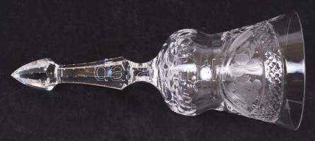 Kristály borkóstoló kehely, hibátlan, m:21 cm