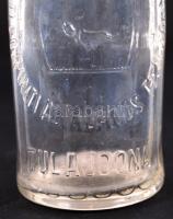 cca 1930 Budapesti Központi Általános Tejcsarnok R.T. 2dl-es tejesüveg, védjeggyel ellátva / 
Vintag...