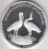 1992. 200Ft Ag &quot;Veszélyeztetett állatvilág-gólya&quot; T:PP