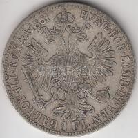 Ausztria 1861A 1Fl Ag "Ferenc József" T:3
Austria 1861A 1 Florin Ag "Franz Joseph&quo...