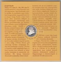 2009. 5Ft-200Ft Haydn 6klf darabból álló forgalmi érme sor + Joseph Haydn Ag (999) emlékérem dísztokban T:PP Csak 4000db