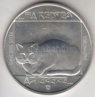 1985. 200Ft Ag "Természetvédelem-vadmacska" T:BU