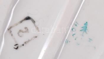 Hollóházi porcelán sétáló lány, kézzel festett, jelzett, hibátlan, m:24 cm/ Hollohaza porcelain girl...