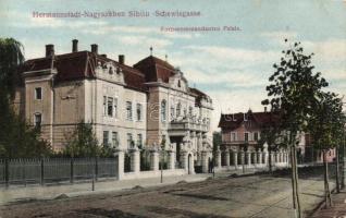 Nagyszeben, Hermannstadt; Schewisgasse, Korpuskommandanten Palais / military office (EK)