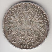 Ausztria 1913. 2K Ag T:2 &lt;br/&gt;Austria 1913. 2 Corona Ag C:XF