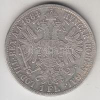 Ausztria 1884. 1Fl Ag &quot;Ferenc József&quot; T:3 &lt;br/&gt;Austria 1884. 1 Florin Ag &quot;Franz Joseph&quot; C:F &lt;br/&gt;Krause KM#2222