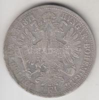 Ausztria 1871A 1Fl Ag &quot;Ferenc József&quot; T:3 &lt;br/&gt;Austria 1871A 1 Florin Ag &quot;Franz Joseph&quot; C:F