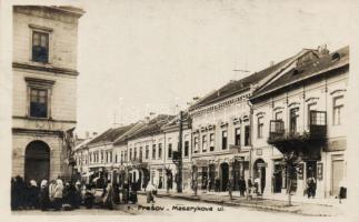 Eperjes, Masarykova ulica / street, shops