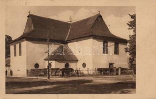 Késmárk, Kezmarok; régi fatemplom, Josef F. Wiesner kiadása / wooden church (EK)