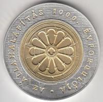 1999. 3000Ft Ag "Államalapítás 1000. évfordulója" T:BU Csak 5000db!