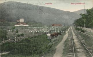 Menyházafürdő with railroad (fa)