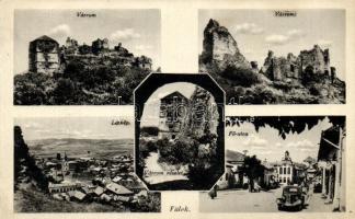 Fülek, Várrom, Fő utca / castle ruins, main street (EK)