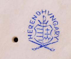 Herendi nyuszi pár,kézzel festett, jelzett, hibátlan, m:9cm / Herend white rabbit