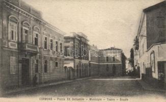 Cormons, Piazza XX. Settembre / square, Town Hall, theatre, school