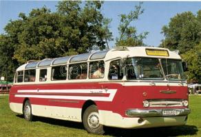 12 db modern, autóbusz motívumlap / 12 modern autobus postcards