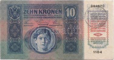 1915. 10K román körbélyegzővel T:II