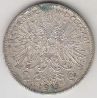 Ausztria 1913. 2K Ag T:2- kny. &lt;br/&gt;Austria 1913. 2 Corona Ag C:VF