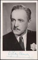 Ajtay Andor (1903-1975) színész, rendező saját kezű aláírása az őt ábrázoló fotóképeslapon