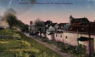 Ingolstadt old town wall, parish church (gluemark) (small tear)