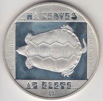 1985. 200Ft Ag "Természetvédelem II. - Mocsári teknős" T:PP Csak 2000db!