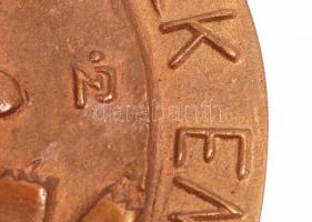 Nagy István János (1938-): Közös munkában... Bronz plakett, jelzett, d:10 cm