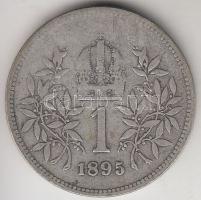 Ausztria 1895. 1K Ag T:3 &lt;br/&gt;Austria 1895. 1 Corona Ag C:F