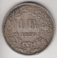 Svájc 1920. 1Fr Ag T:2- &lt;br/&gt;Switzerland 1920. 1 Franc C:VF