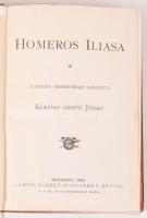 Remekírók képes könyvtára: Homérosz: Illiász, Ödüsszeia. Dombornyomott egészvászon kötésben