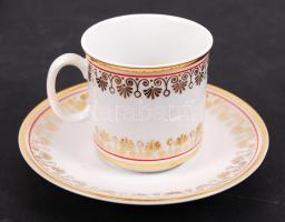 6 személyes bontatlan porcelán kávéskészlet és bontatlan zsűrizett asztali tolltartó