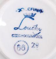 6 személyes bontatlan porcelán kávéskészlet és bontatlan zsűrizett asztali tolltartó