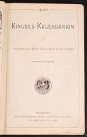 1903 Kincses Kalendáriom. A gyakorlati élet általános útmutatója. Kissé megviselt egészbőrbe kötve