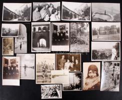 cca 1920-1950 kb 50 db fénykép, közte sok horvátországi és több színész fotó  / photo lot with many ...