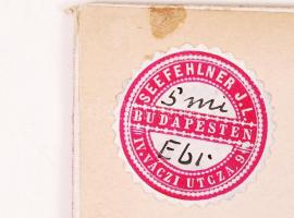 cca 1900 Igényes, komplett, kihajtható levelező mappa csont levélbontó késsel / Exclusiv letter writ...