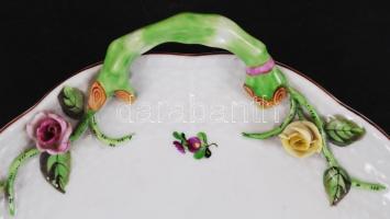 Herendi süteményes készlet, kézzel festett, jelzett, hibátlan